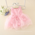 Belle robe de soirée rose fille enfant en bas âge avec des robes de fantaisie rose pour bébé fille pour 0-4 ans